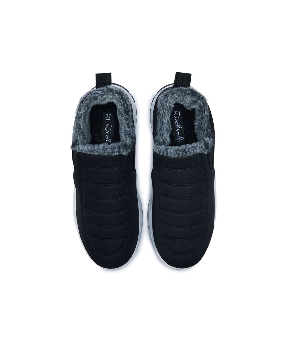 Bot&iacute;n mujer comfort negro contraste