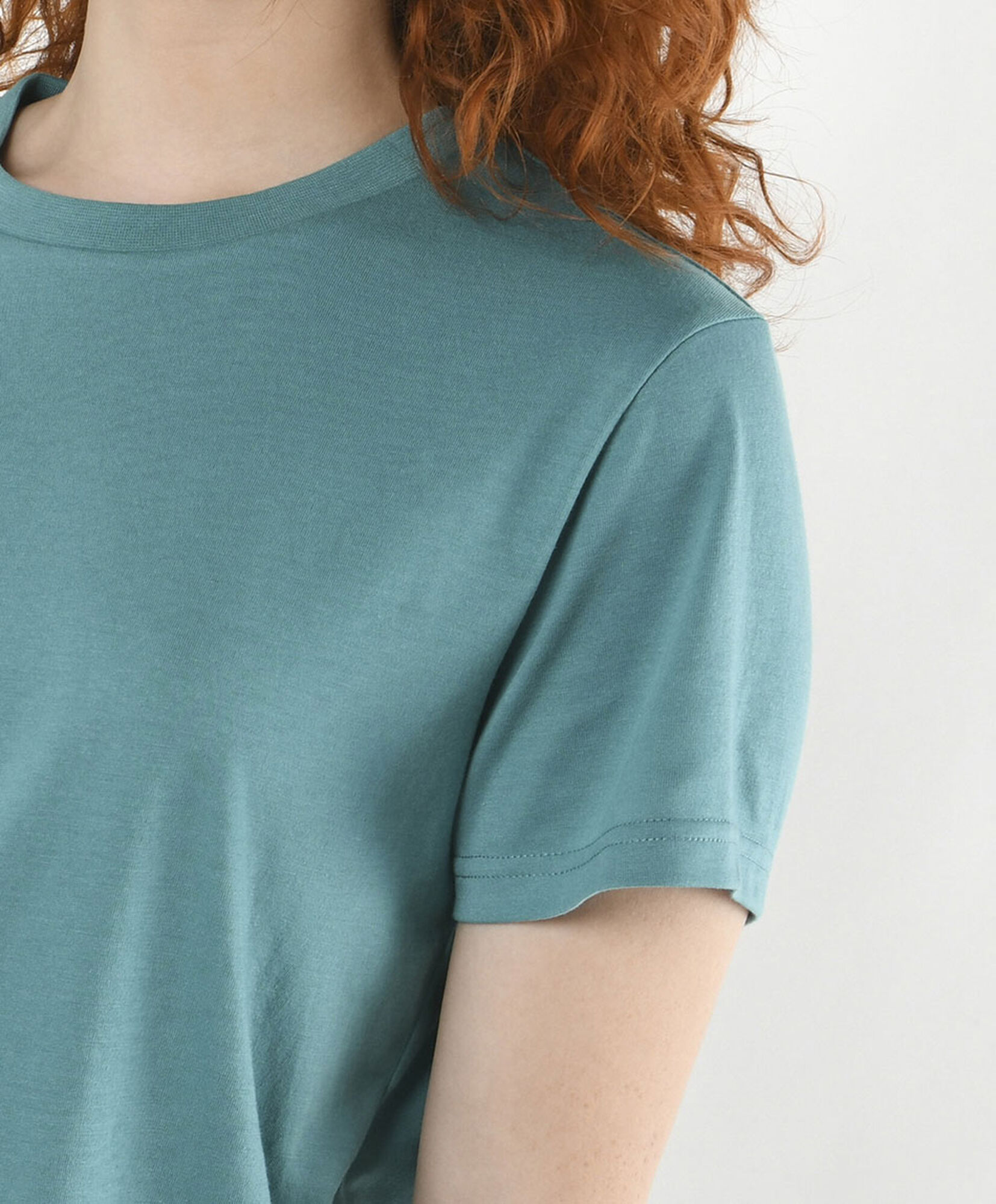 Polera mujer lisa turquesa Polera mujer lisa turquesa