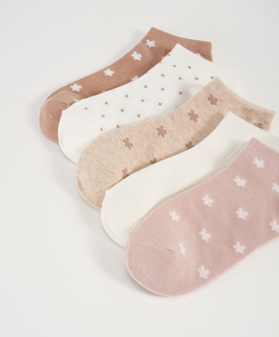 Pack 5 calcetines mujer florcitas