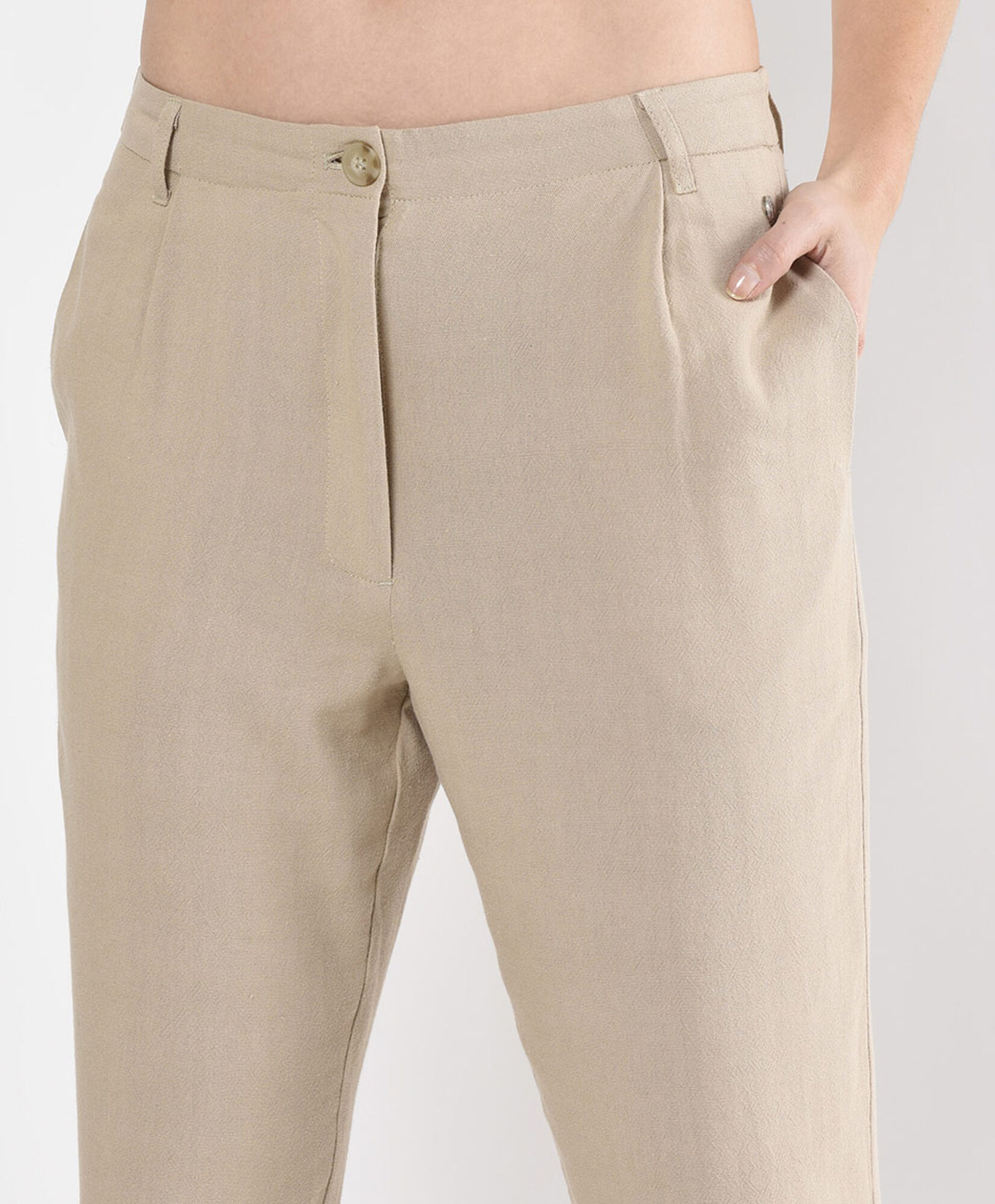 Pantalón mujer lino Pantalón mujer lino