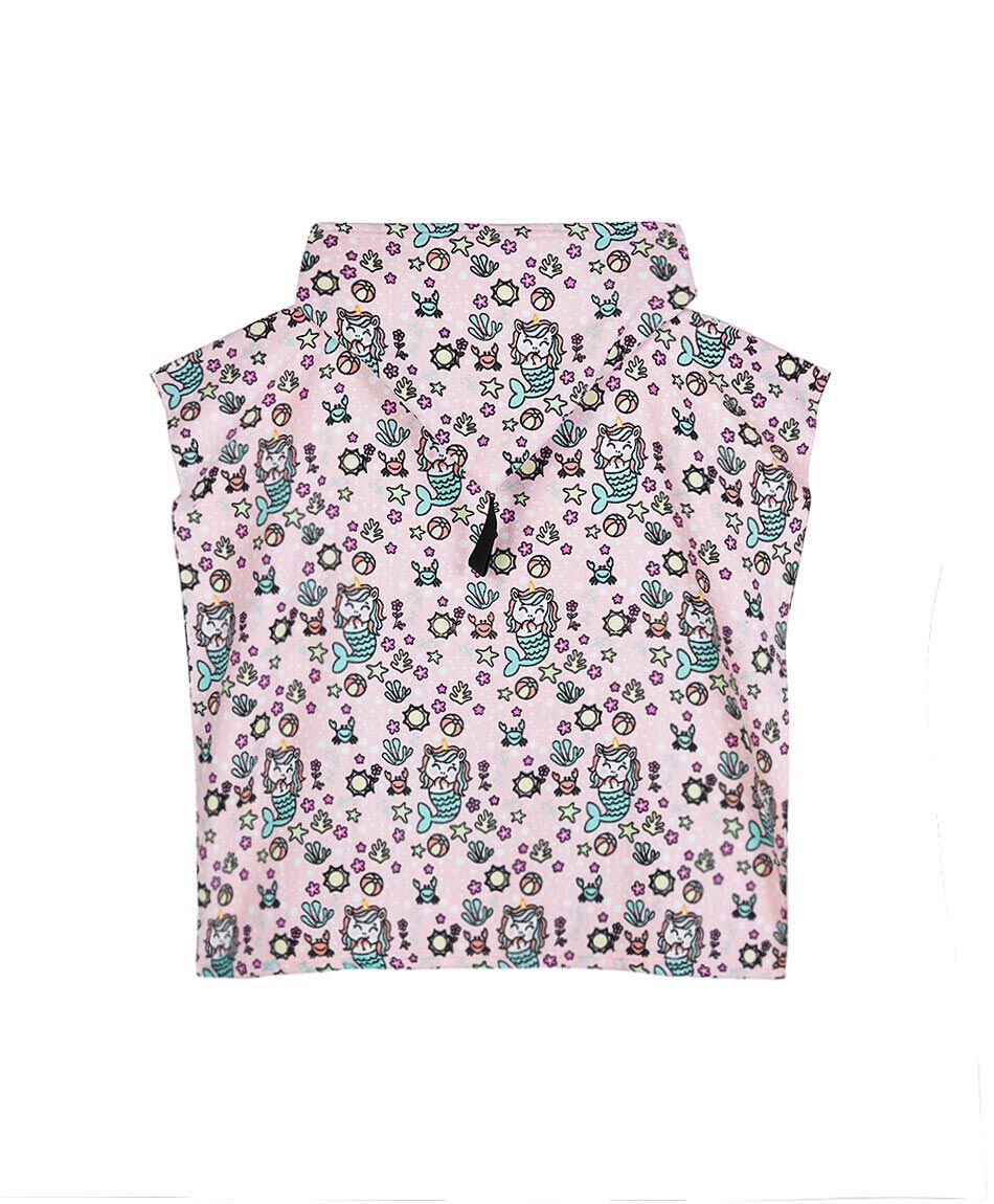 Poncho beb&eacute; ba&ntilde;o sirena