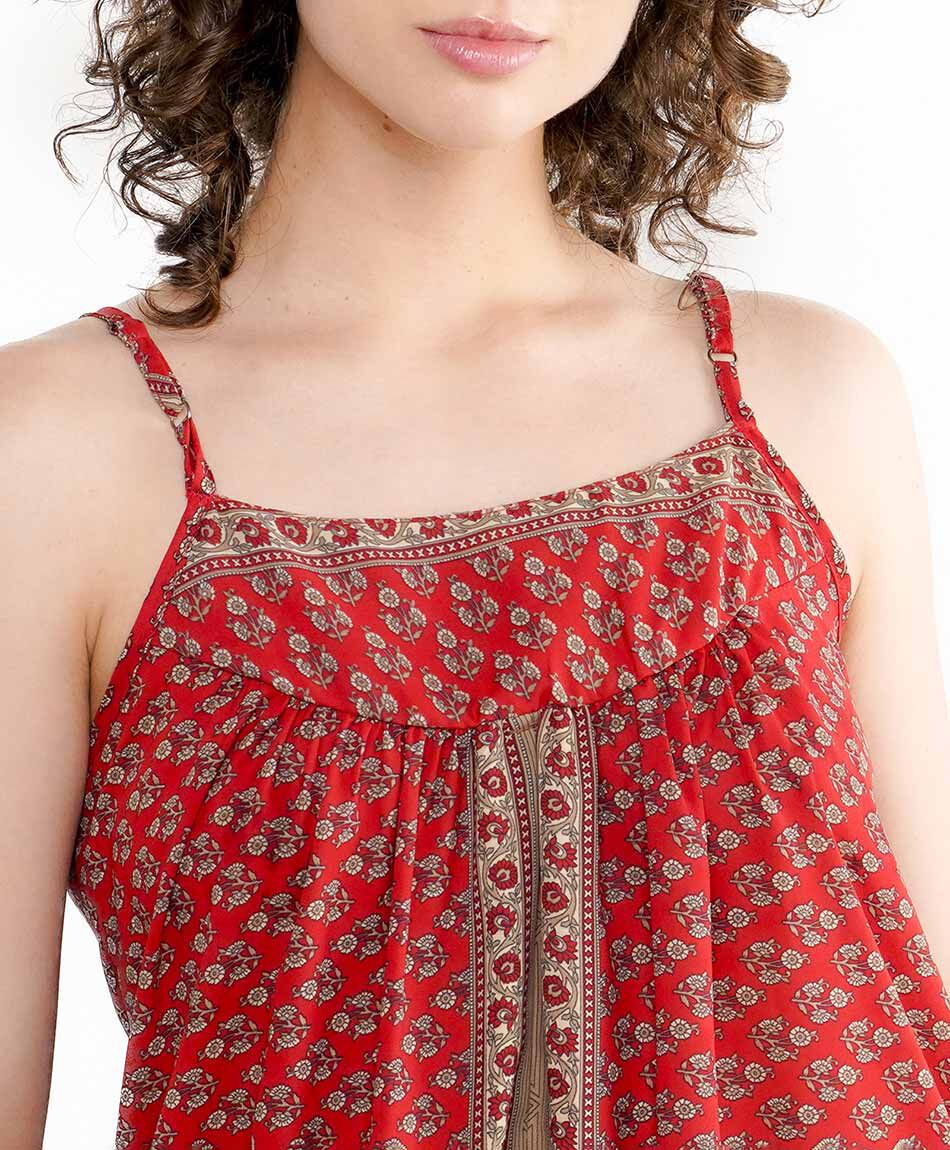 Blusa mujer fluida red