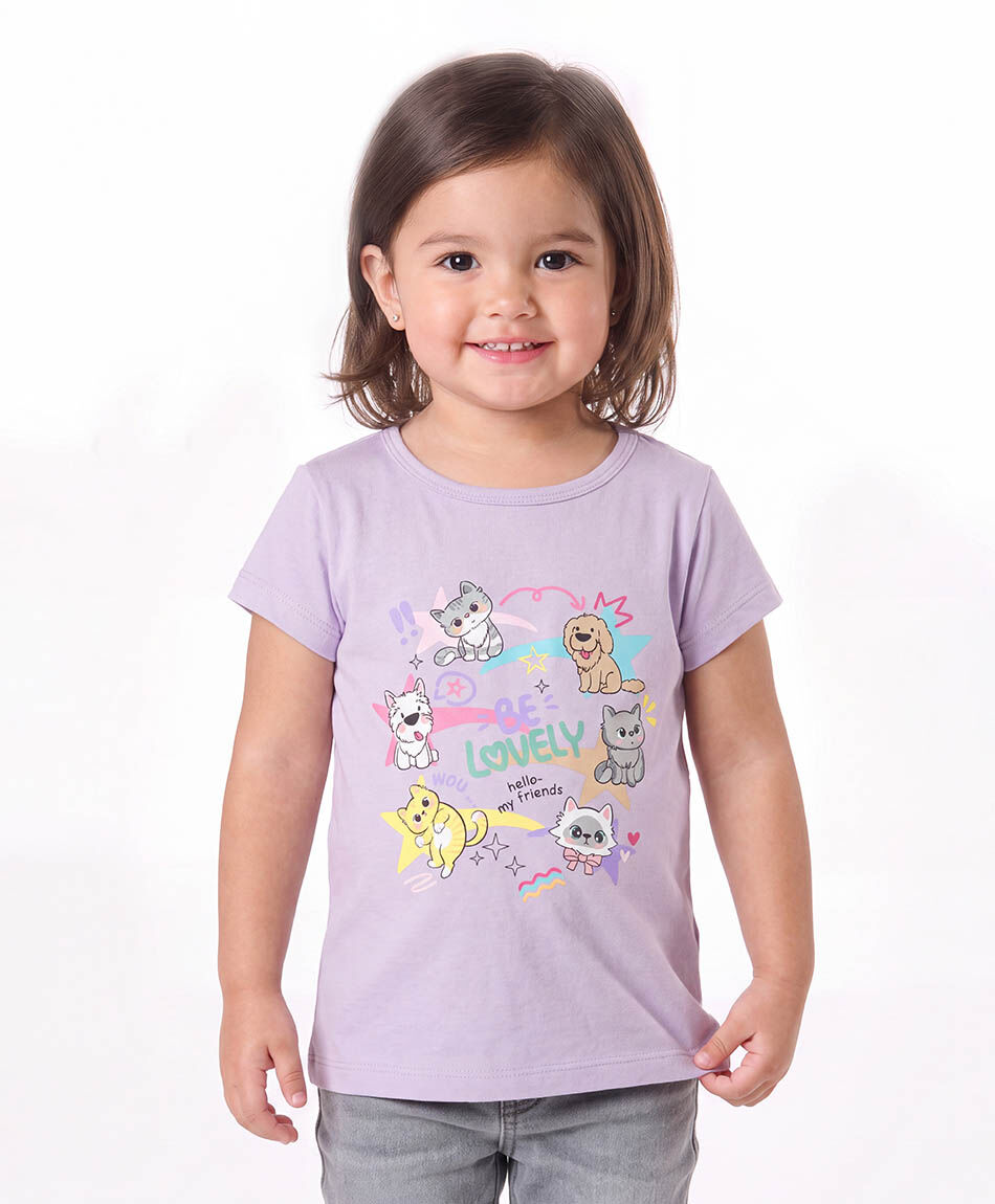 Polera beb&eacute; gatos y perros