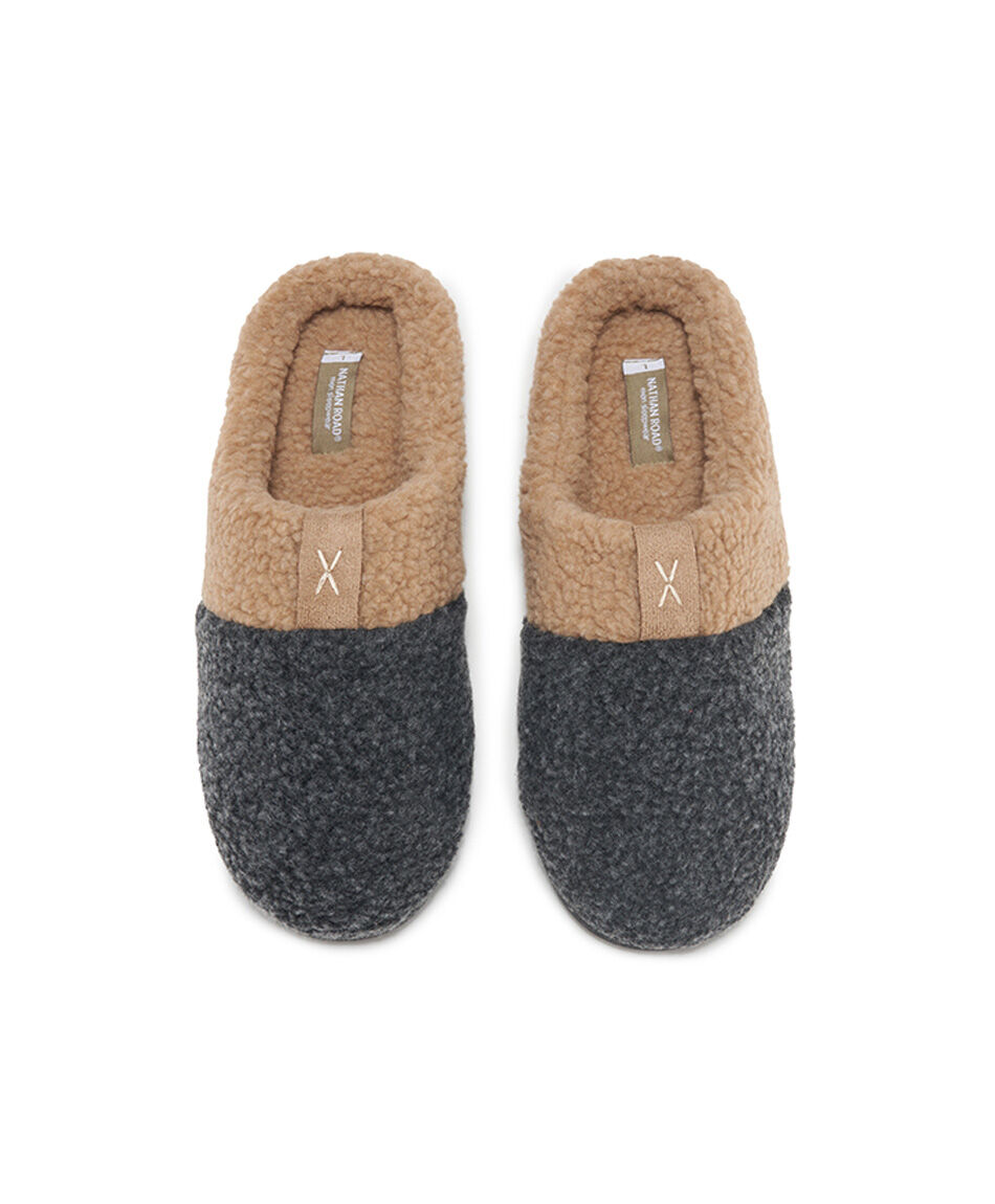 Pantufla hombre estilo lana
