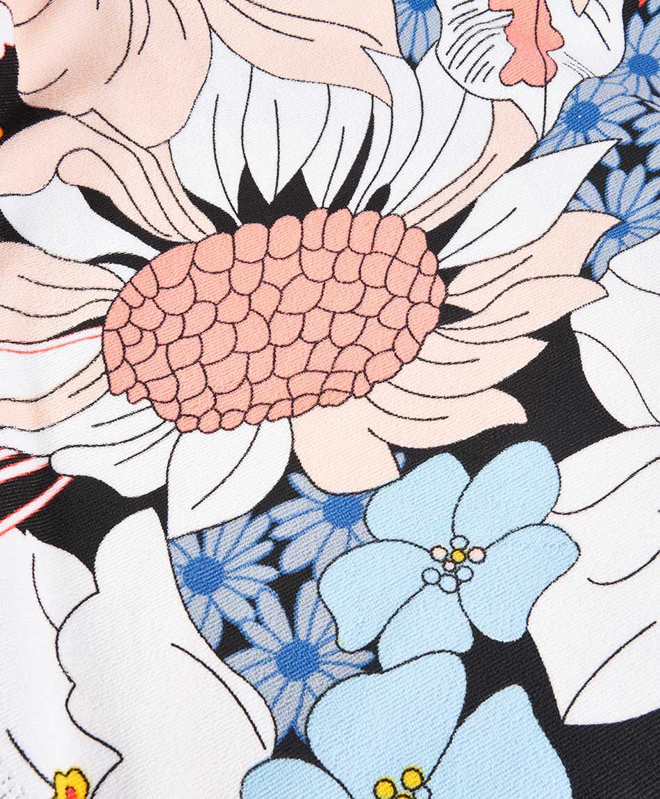 Toalla redonda flores