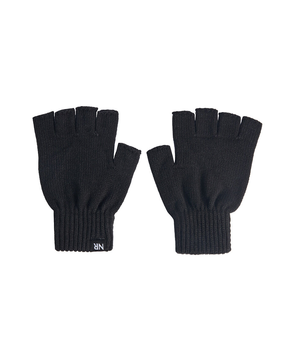 Guantes hombre sin dedos negro