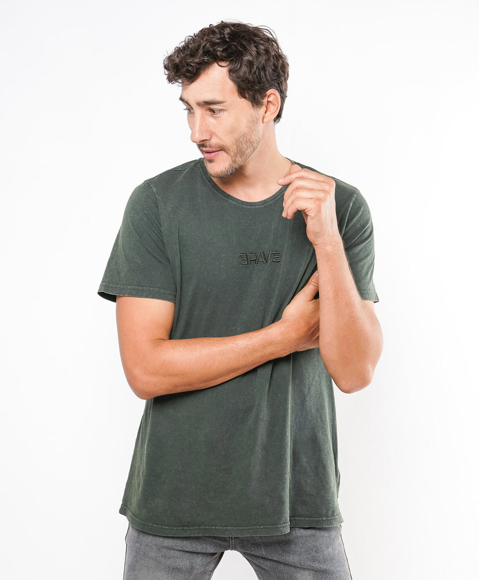 Polera hombre mini palabra Polera hombre mini palabra