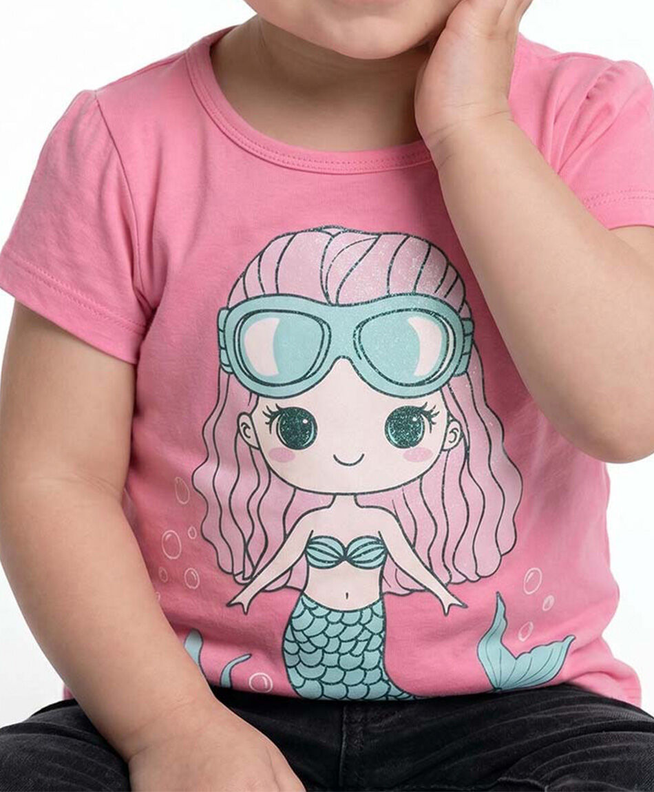 Polera beb&eacute; sirena
