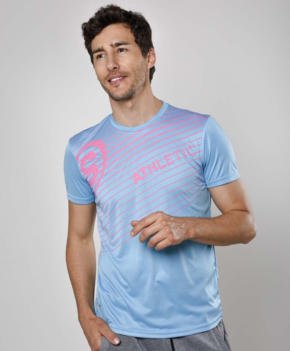 Polera deportiva manga corta cuello redondo