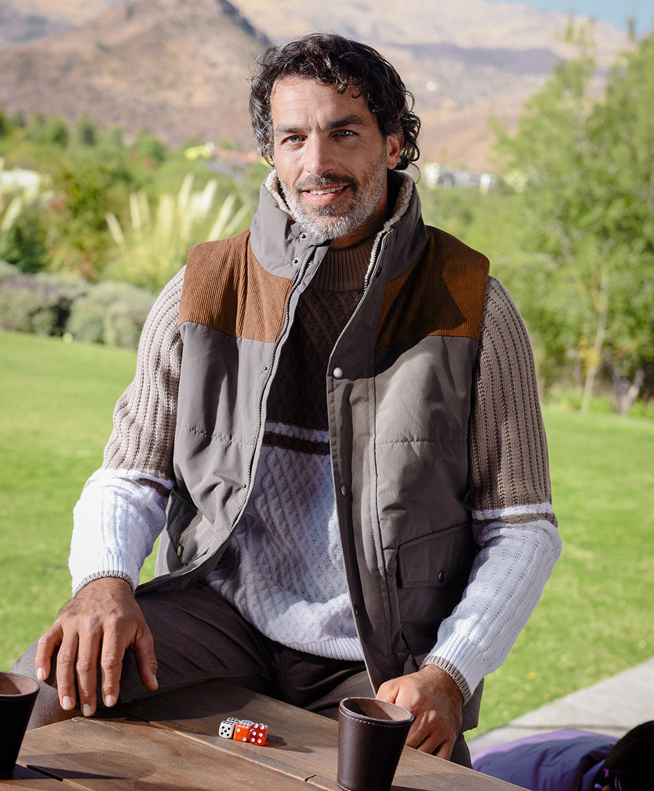 Chaqueta hombre monta&ntilde;era vintage