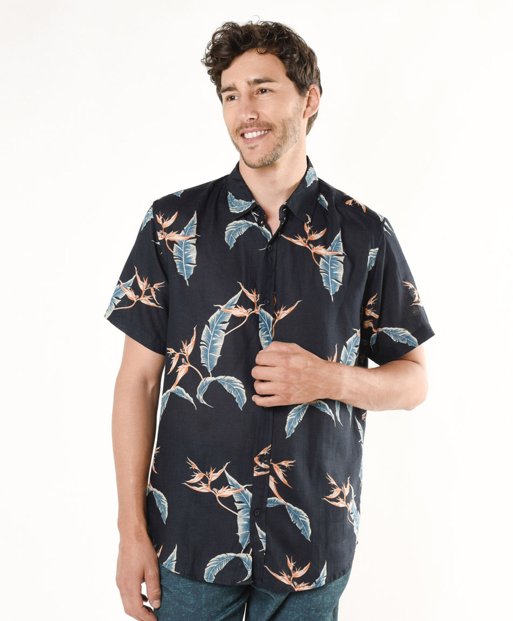Camisa hombre hojas Camisa hombre hojas