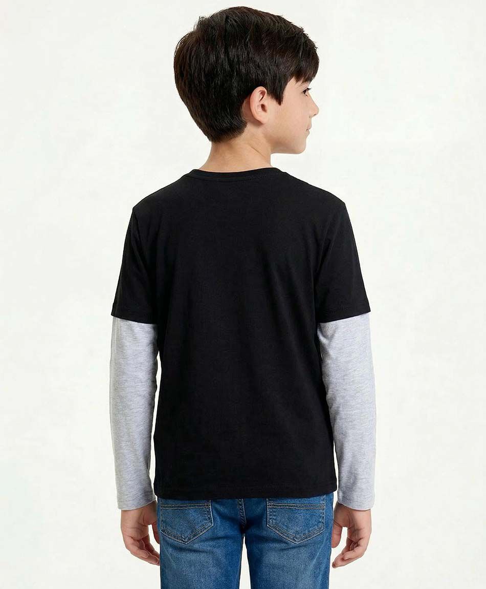 Polera ni&ntilde;o estampado risk