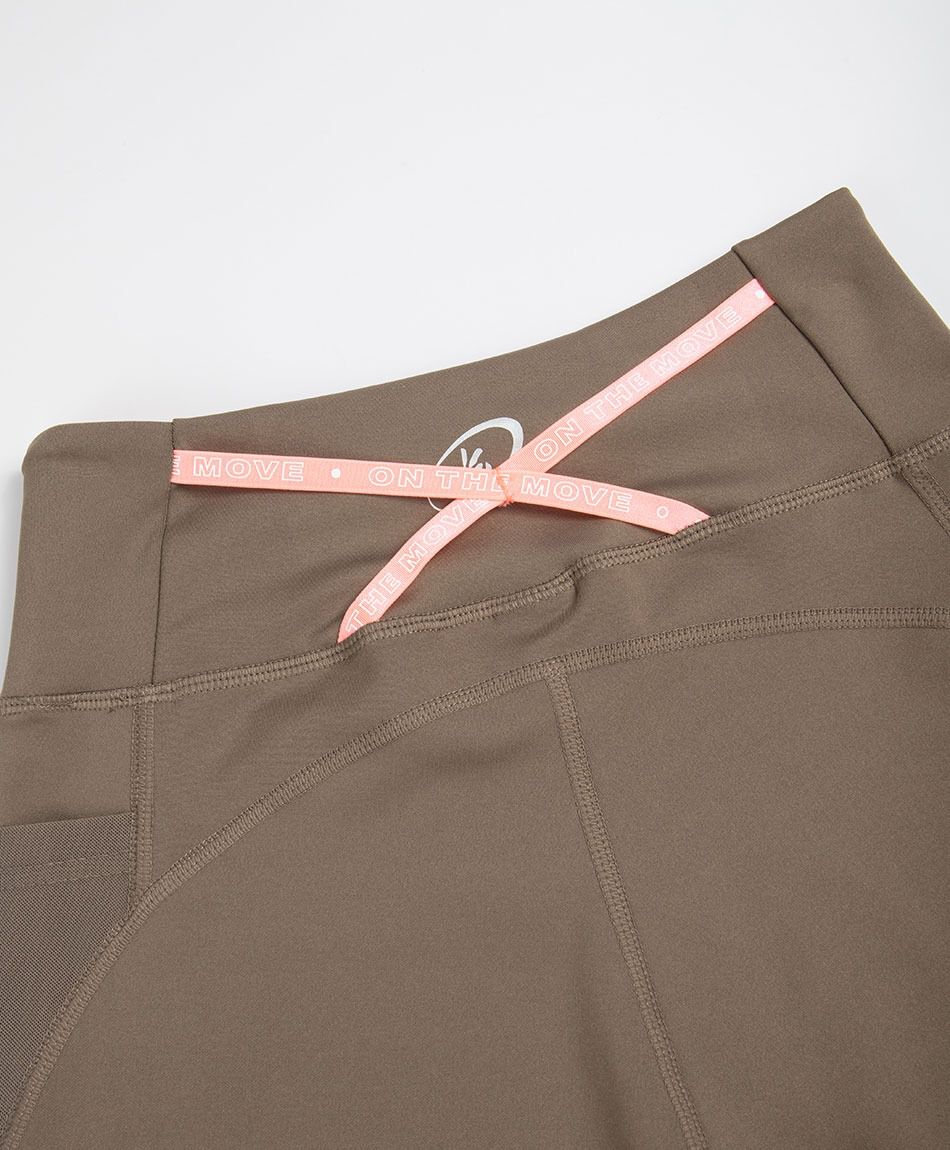 Calza deportiva mujer malla caf&eacute;