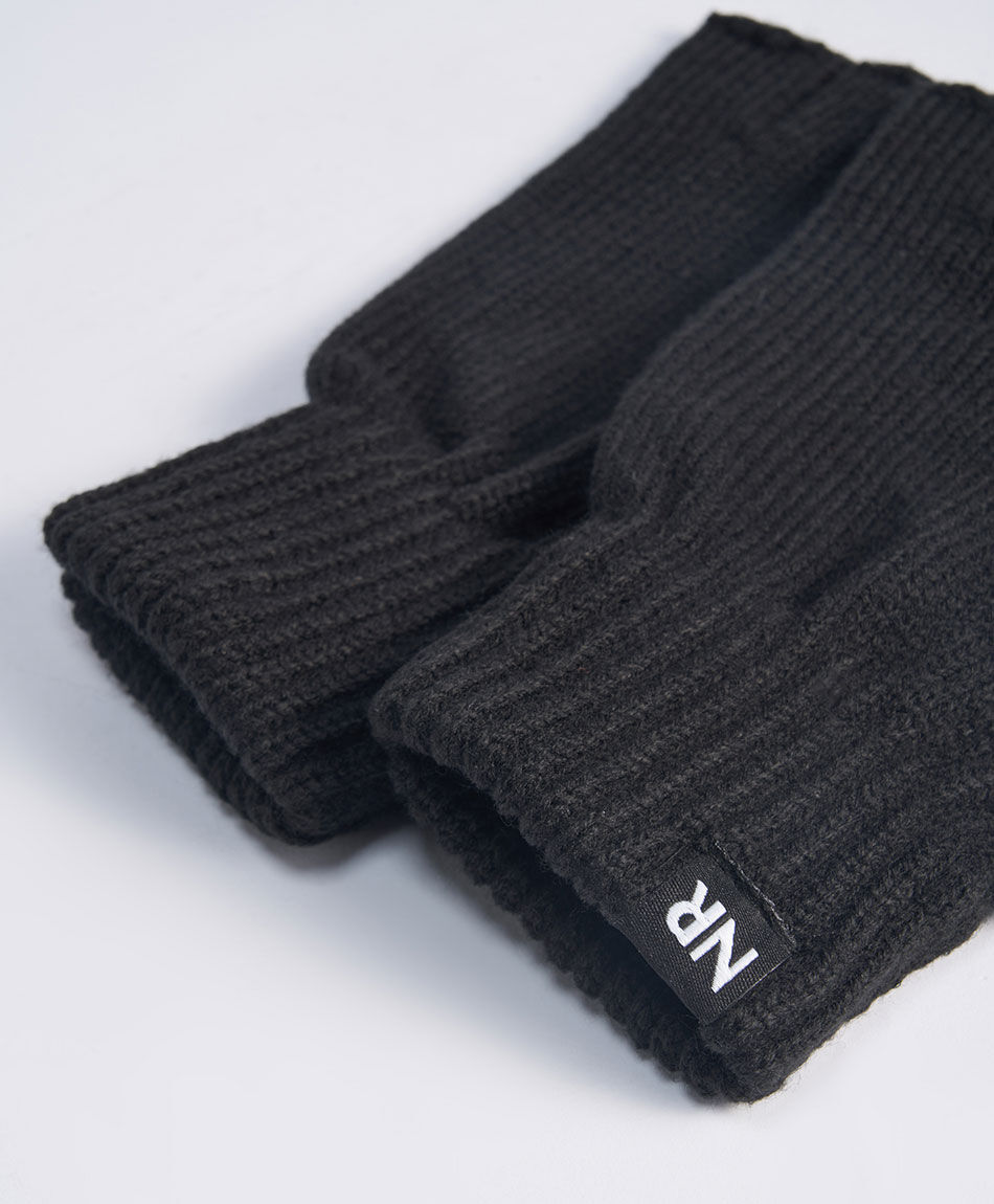 Guantes hombre sin dedos negro