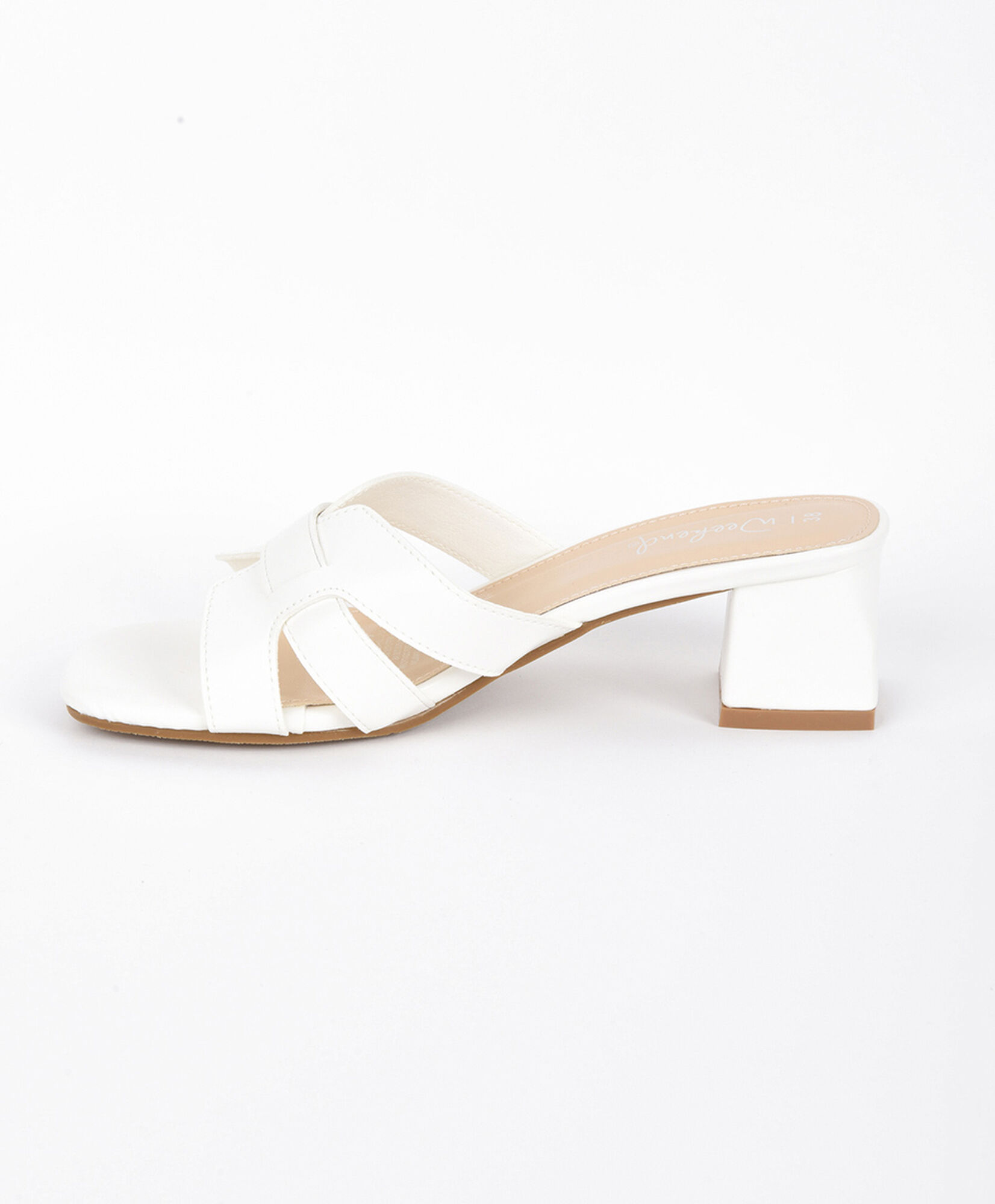 Sandalia mujer blanca taco medio Sandalia mujer blanca taco medio