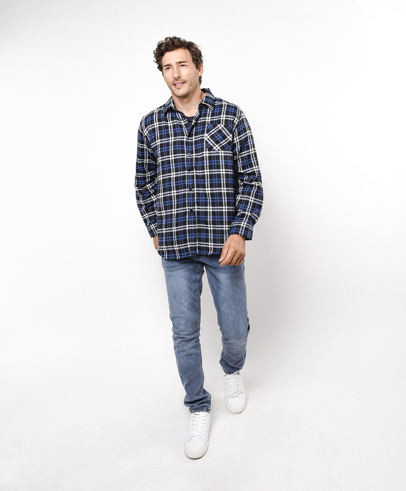 Camisa hombre leñadora azul Camisa hombre leñadora azul