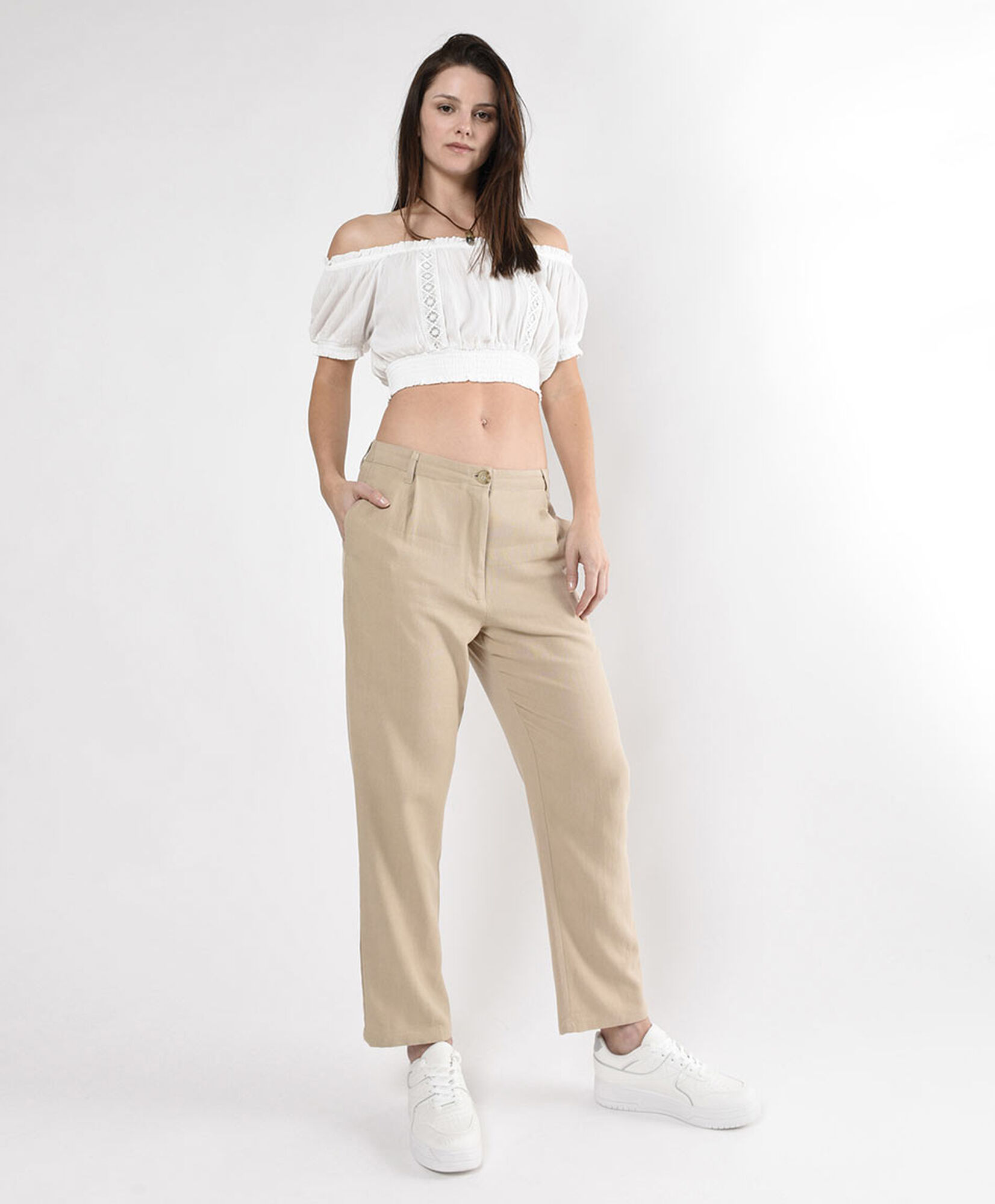 Pantalón mujer lino Pantalón mujer lino