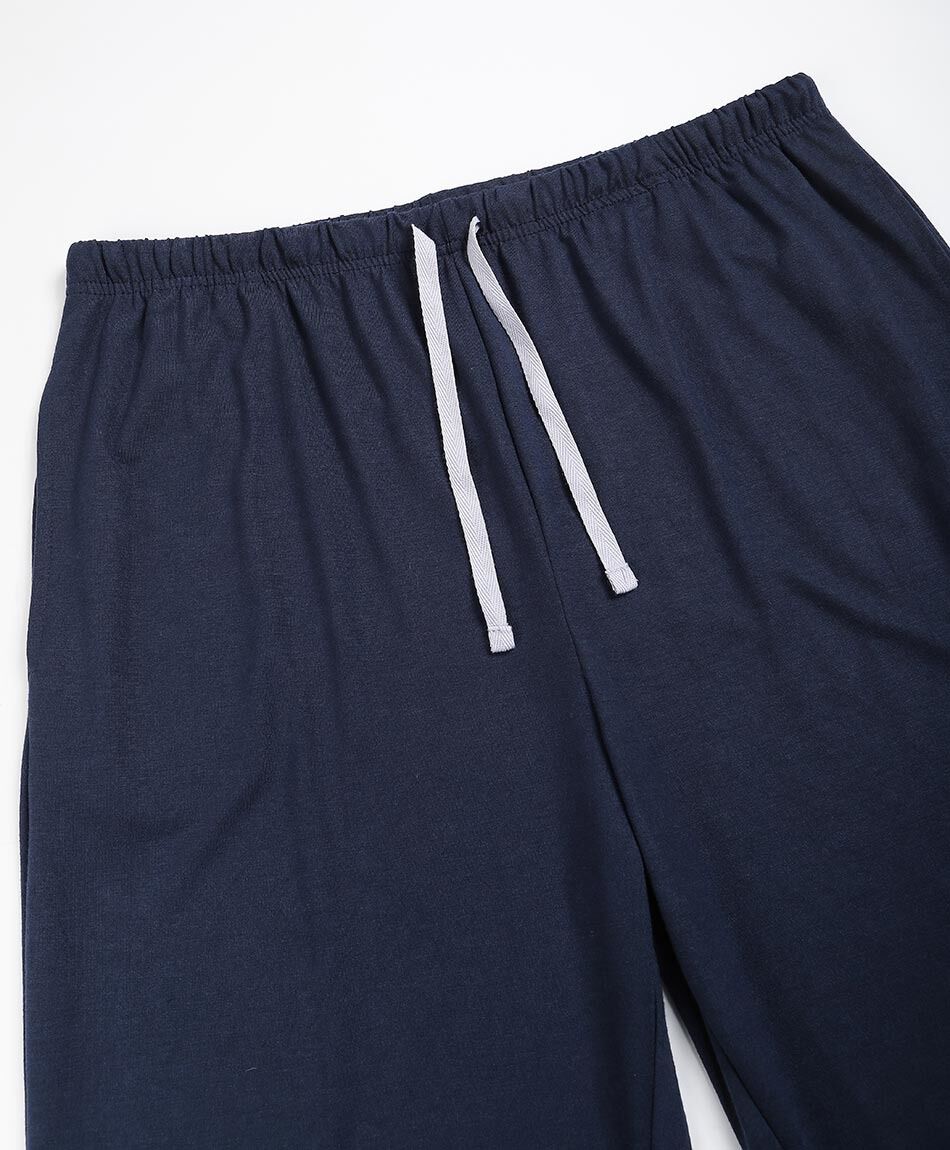 Pijama hombre manga larga jogger navy