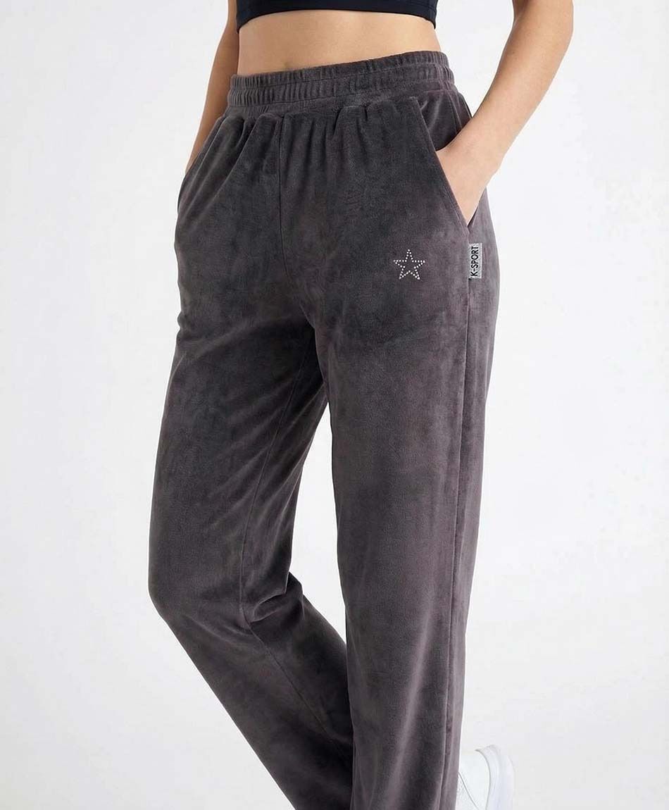Pantal&oacute;n deportivo mujer plush grey