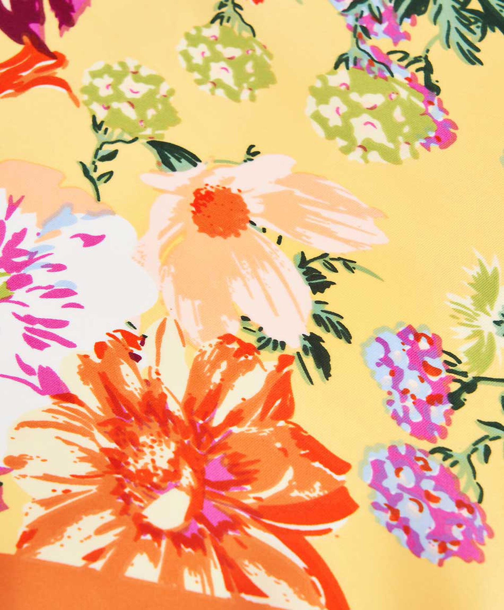 Pañuelo mujer flores amarillo Pañuelo mujer flores amarillo