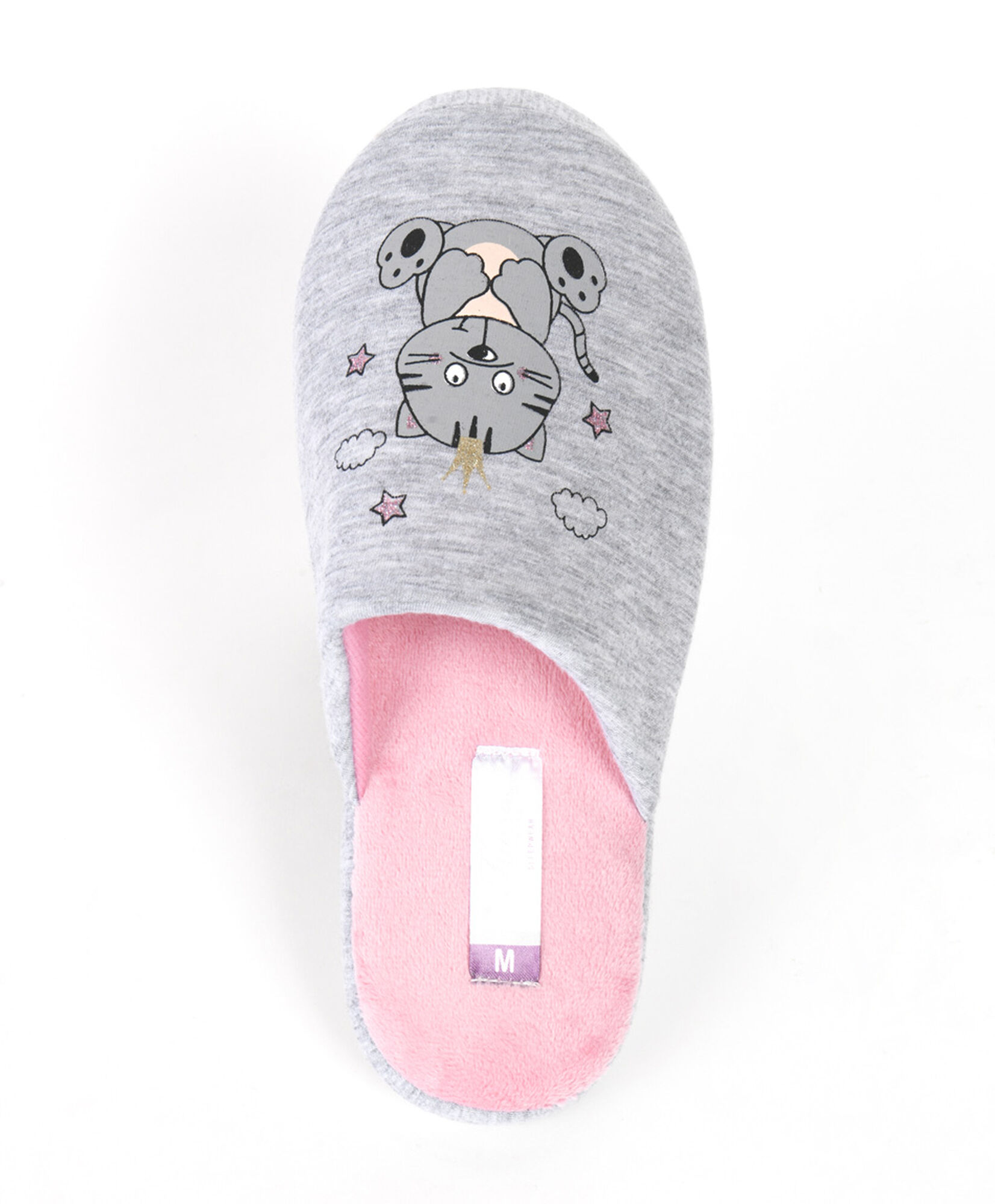 Pantufla mujer gato nubes Pantufla mujer gato nubes