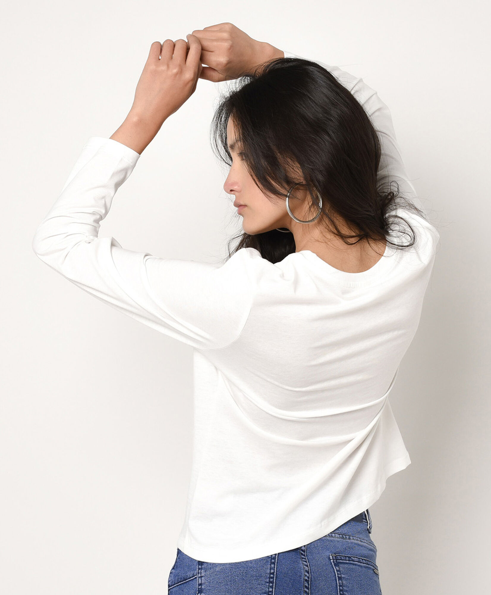 Polera mujer estampado collage Polera mujer estampado collage