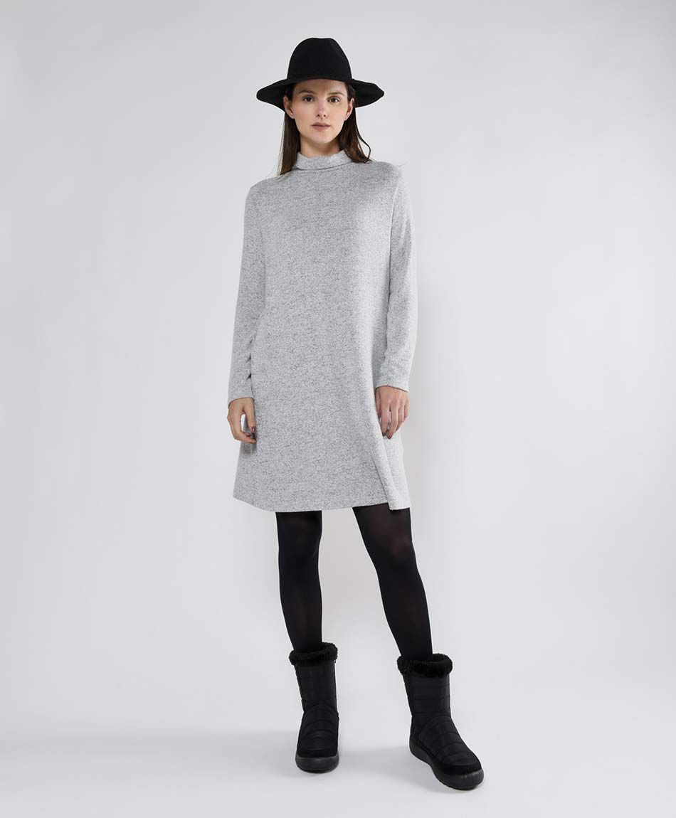 Vestido hasta la rodilla mujer liso