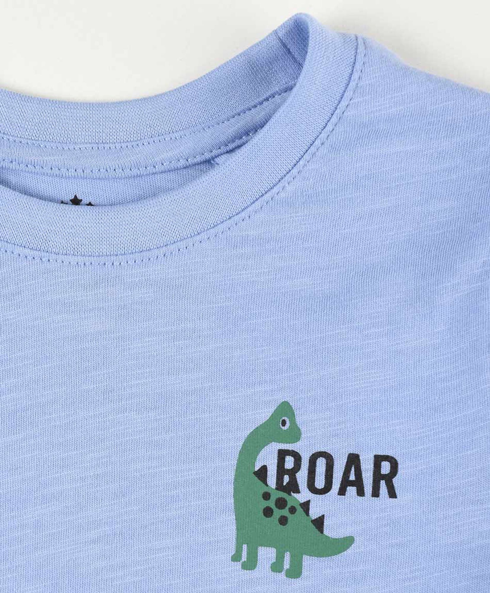 Polera bebé dinosaurio celeste Polera bebé dinosaurio celeste