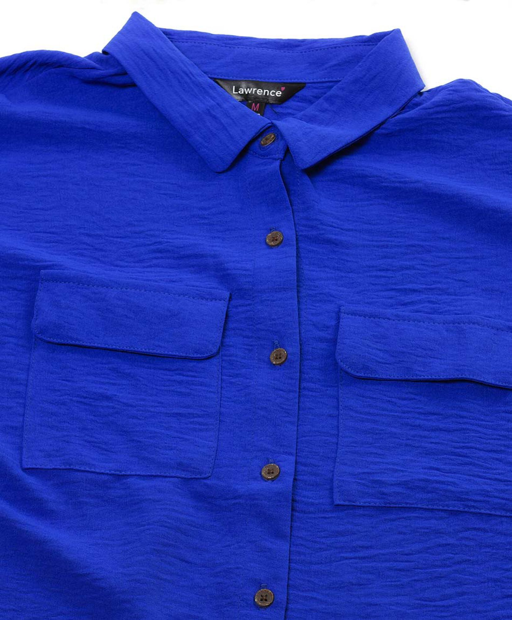 Blusa mujer azul bolsillos Blusa mujer azul bolsillos