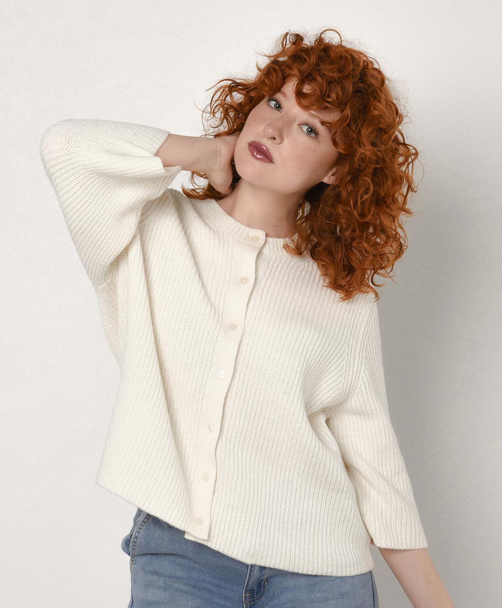 Cardigan mujer punto inglés botones Cardigan mujer punto inglés botones