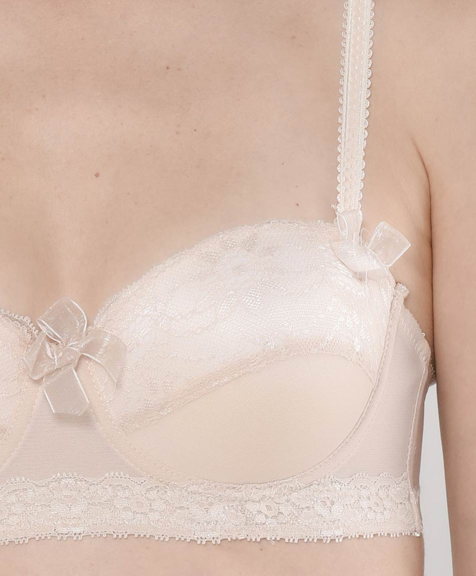 Sostén mujer encaje mesh strapless Sostén mujer encaje mesh strapless