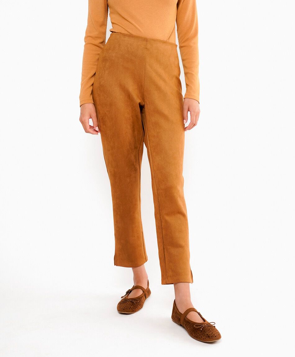 Pantal&oacute;n mujer suede