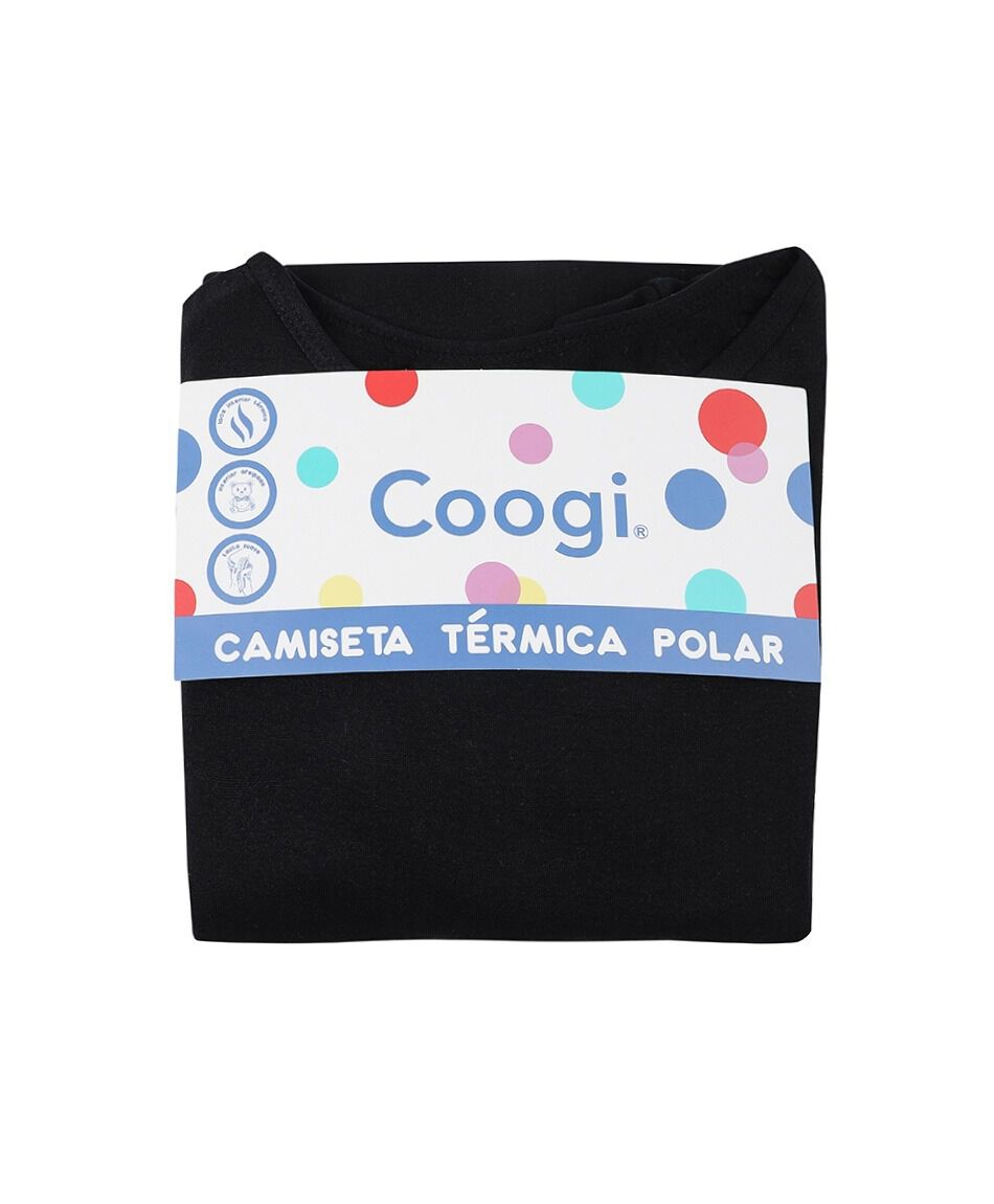 Camiseta ni&ntilde;o t&eacute;rmica negra