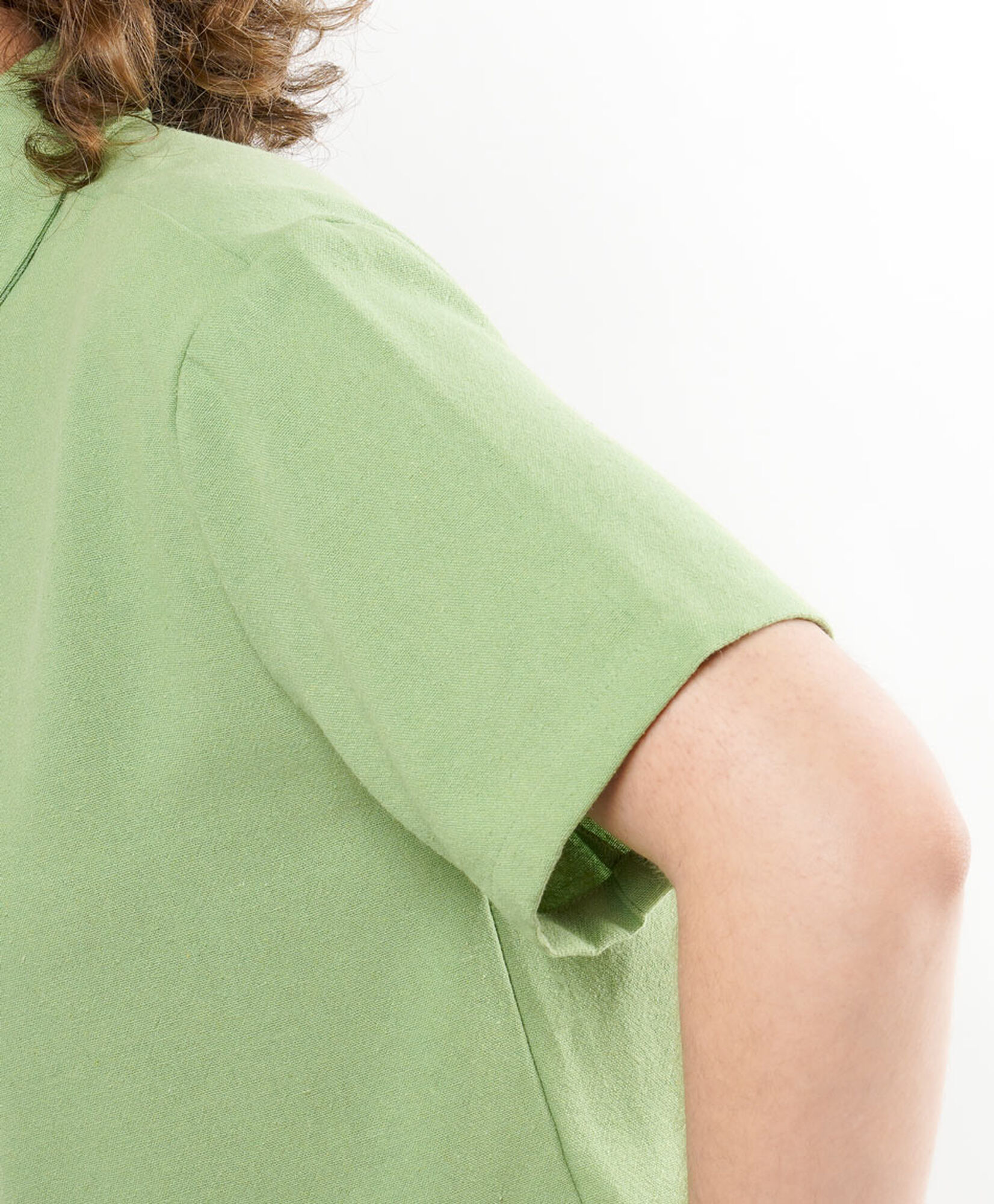 Blusa mujer manga corta verde Blusa mujer manga corta verde
