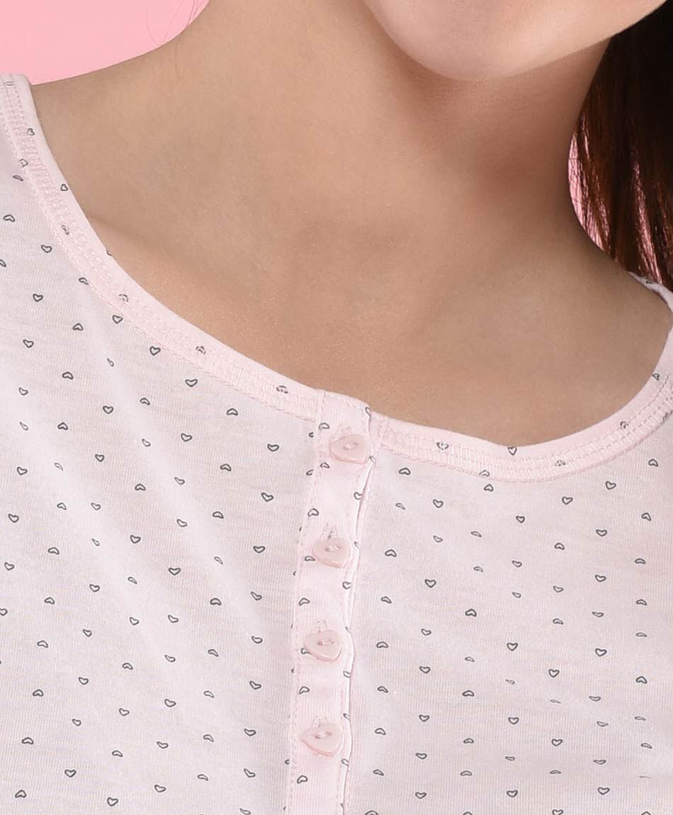 Camisola corta mujer corazones