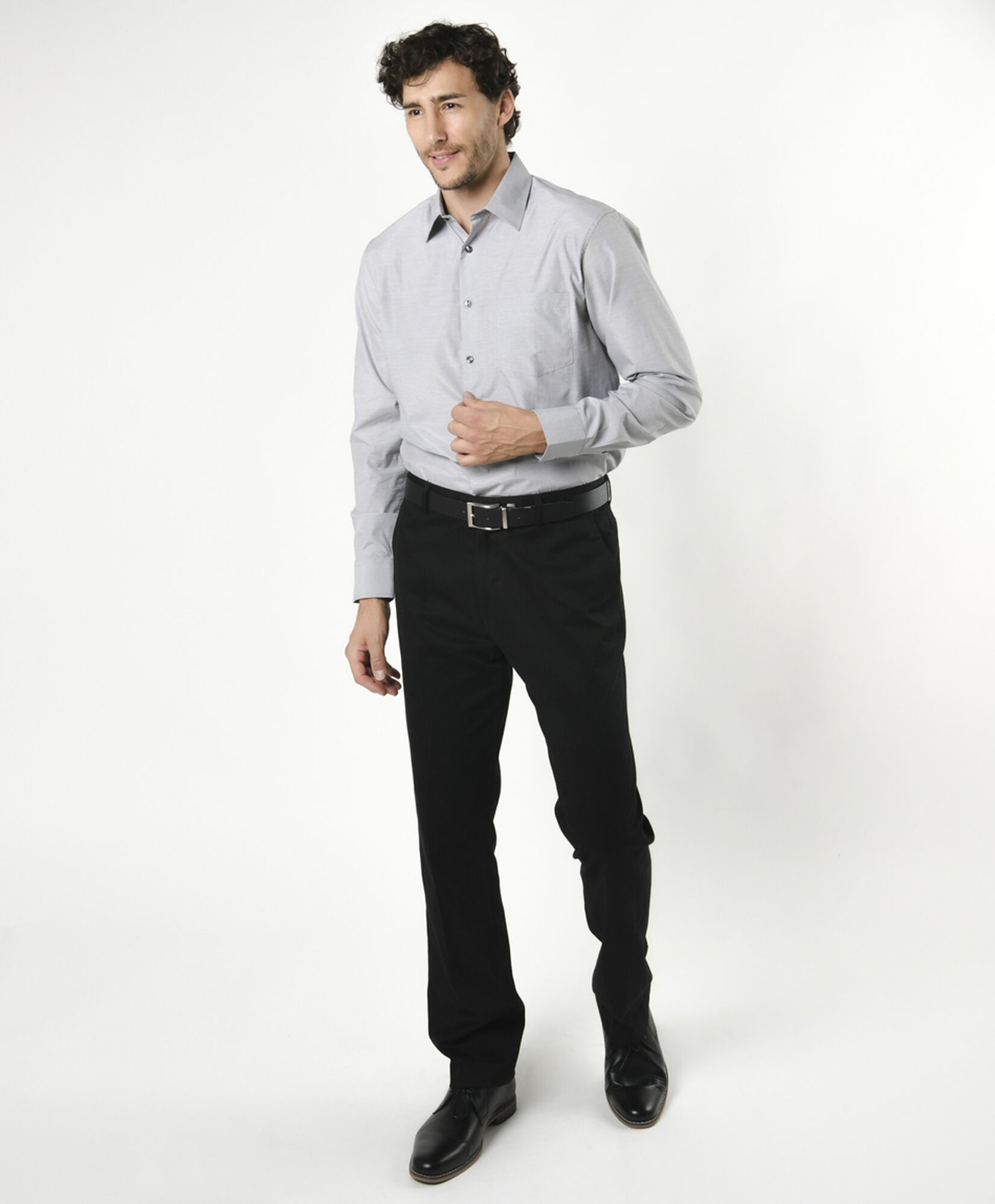 Camisa hombre lisa gris Camisa hombre lisa gris