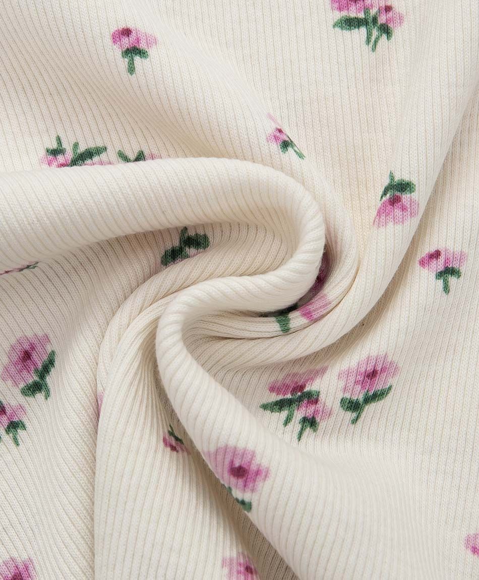 Polera ni&ntilde;a canal&eacute; florcitas
