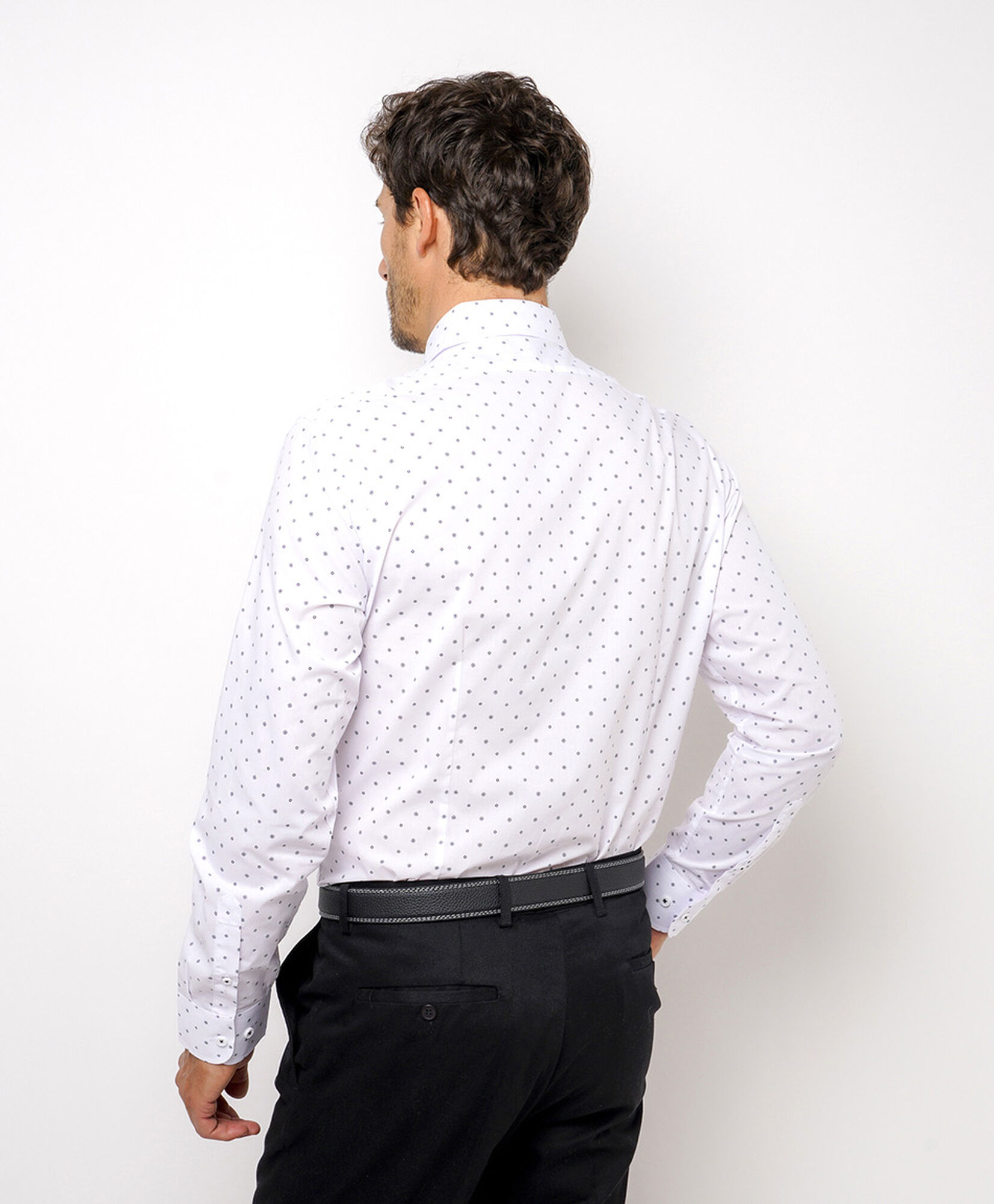 Camisa hombre formal print figuras Camisa hombre formal print figuras