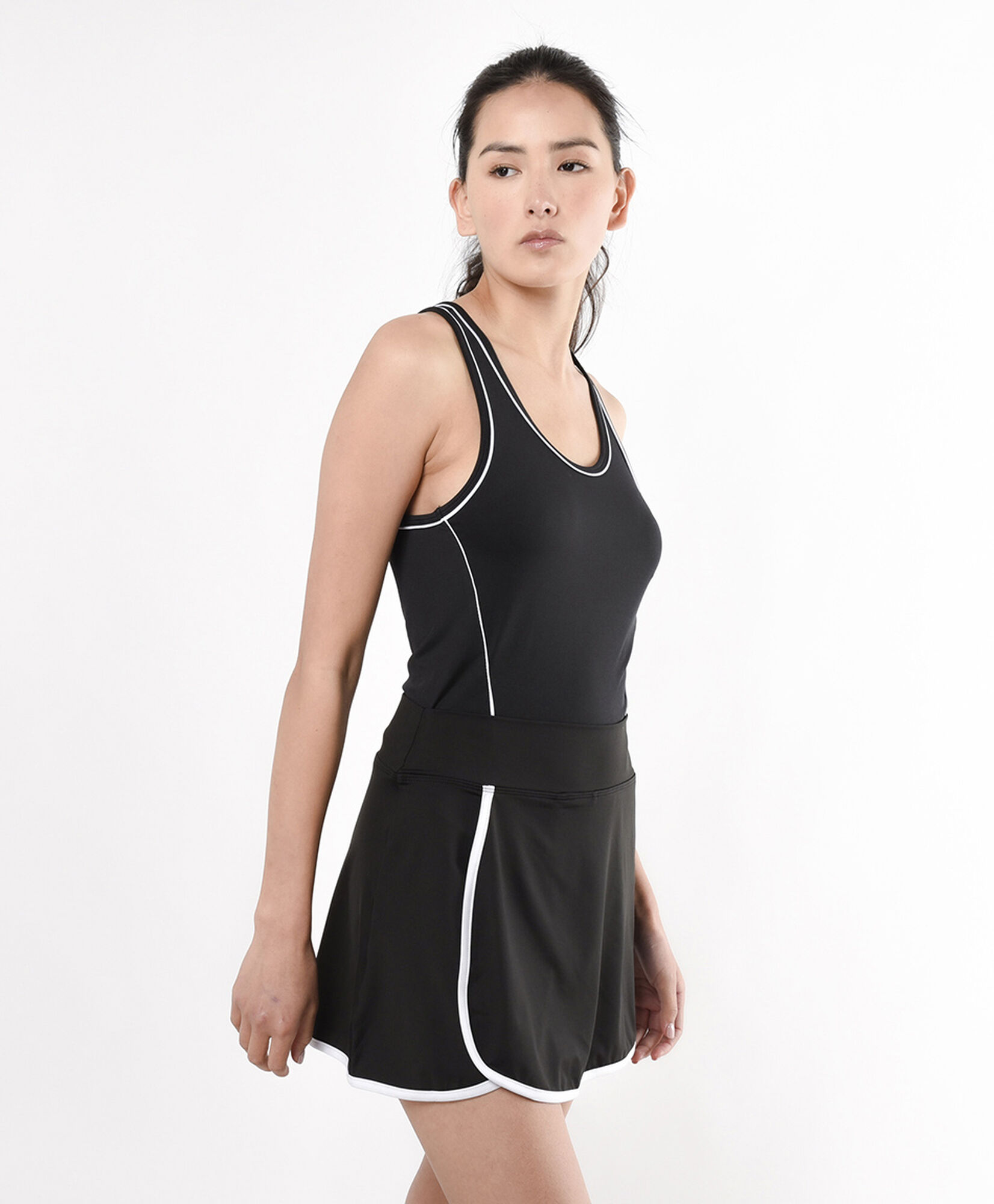 Falda deportiva mujer short piping Falda deportiva mujer short piping