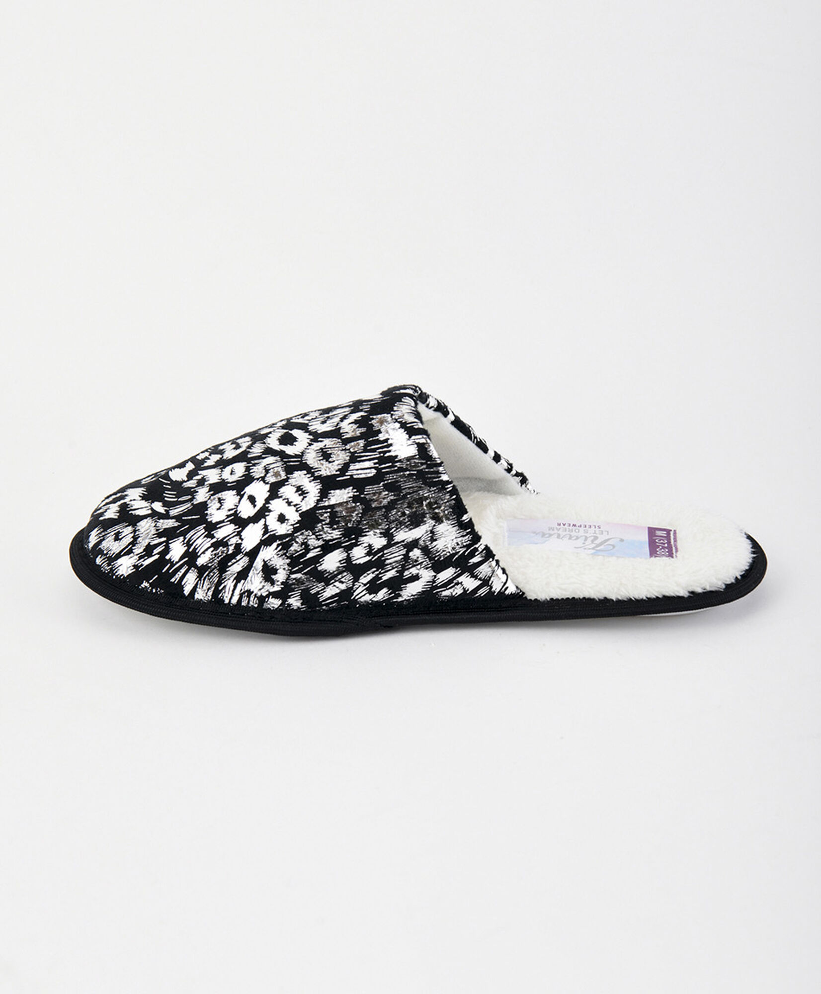 Pantufla mujer animal print brillo Pantufla mujer animal print brillo