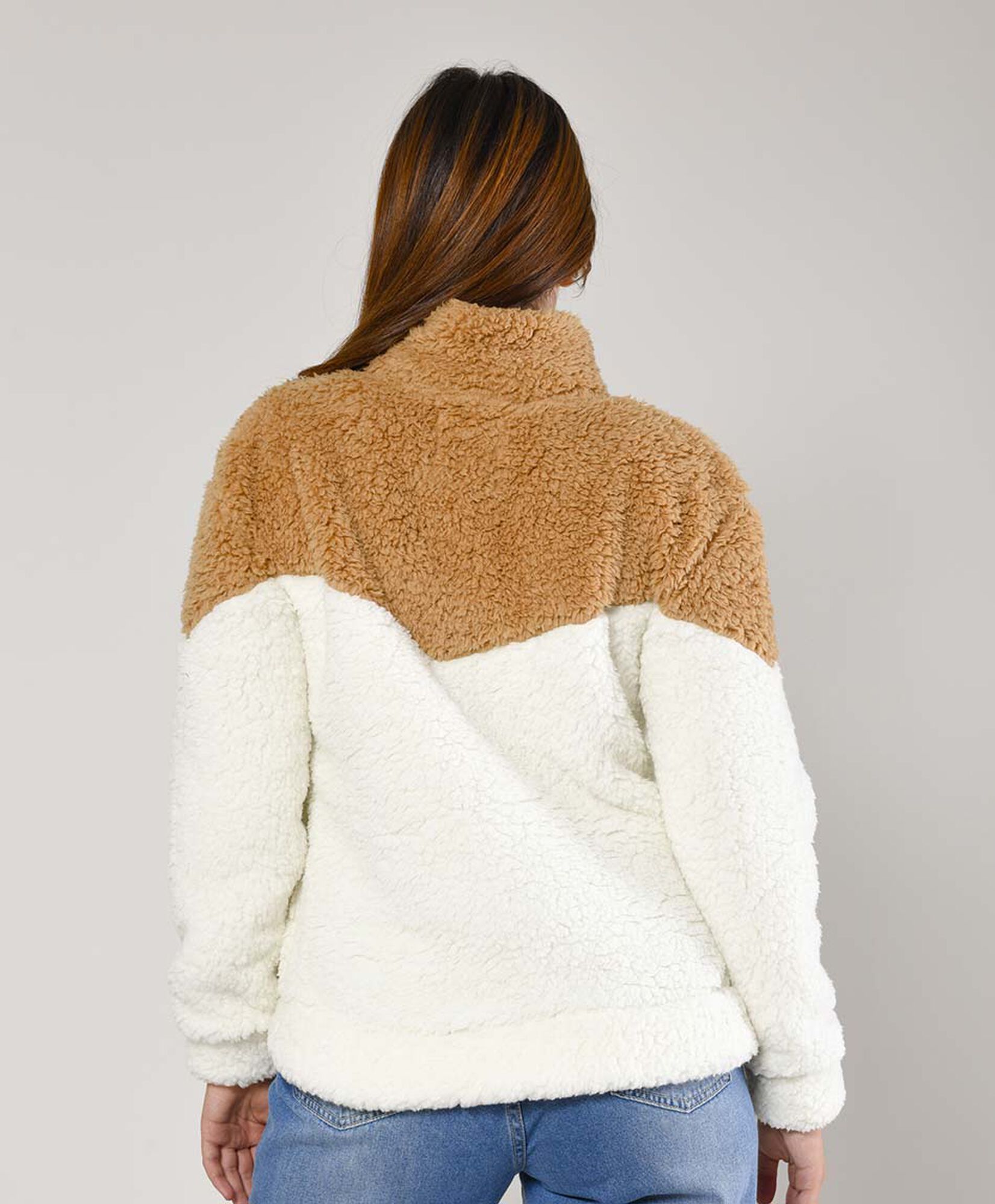 Polerón mujer bicolor polar Polerón mujer bicolor polar