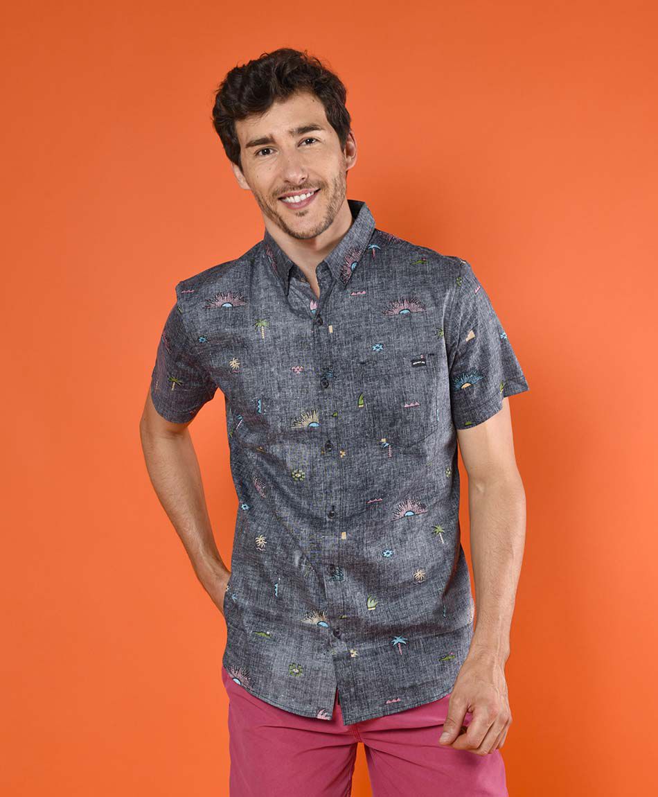 Camisa dise&ntilde;o manga corta