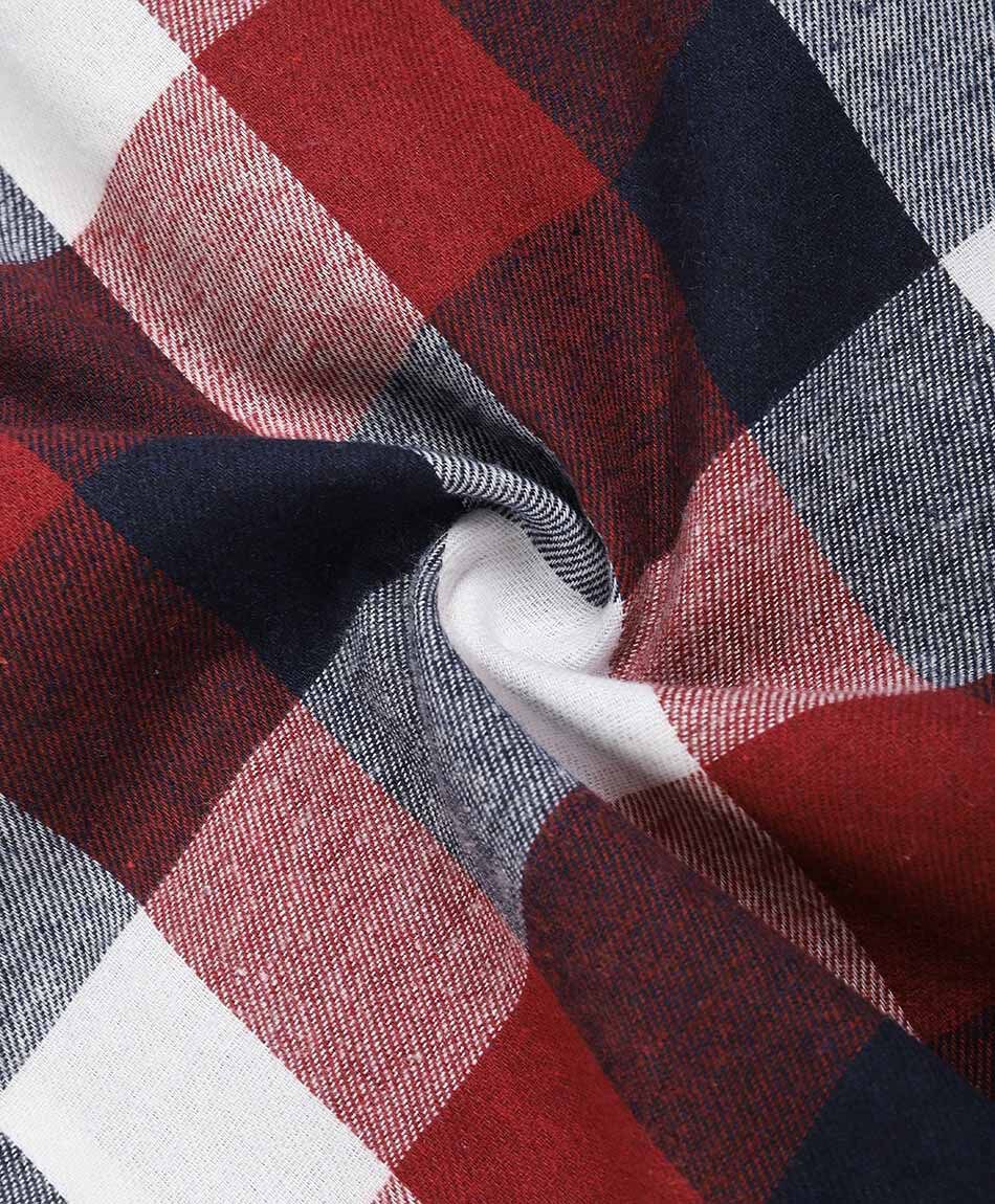 Camisa hombre franela roja