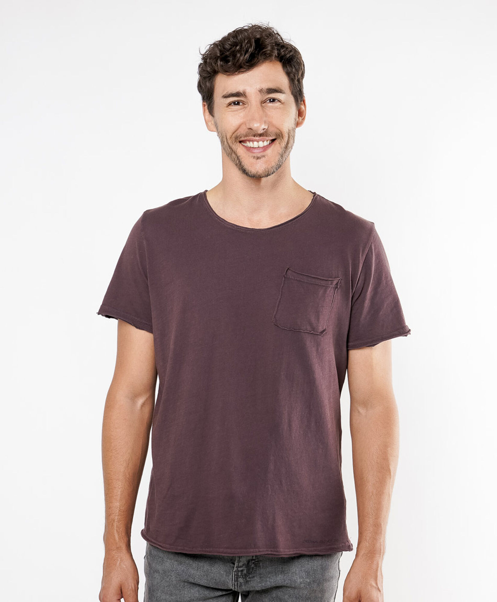 Polera hombre lisa bolsillo Polera hombre lisa bolsillo