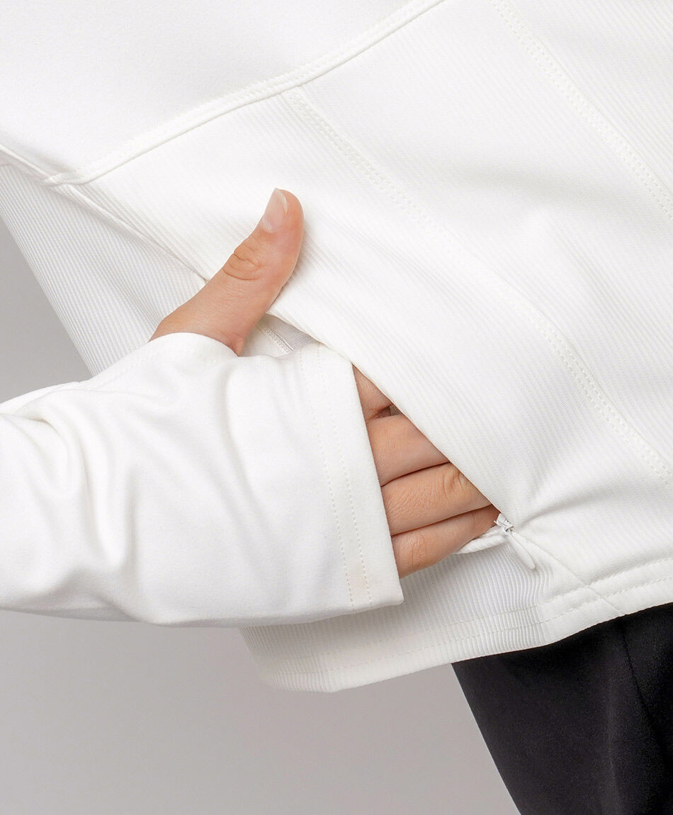 Poler&oacute;n mujer cuello alto white