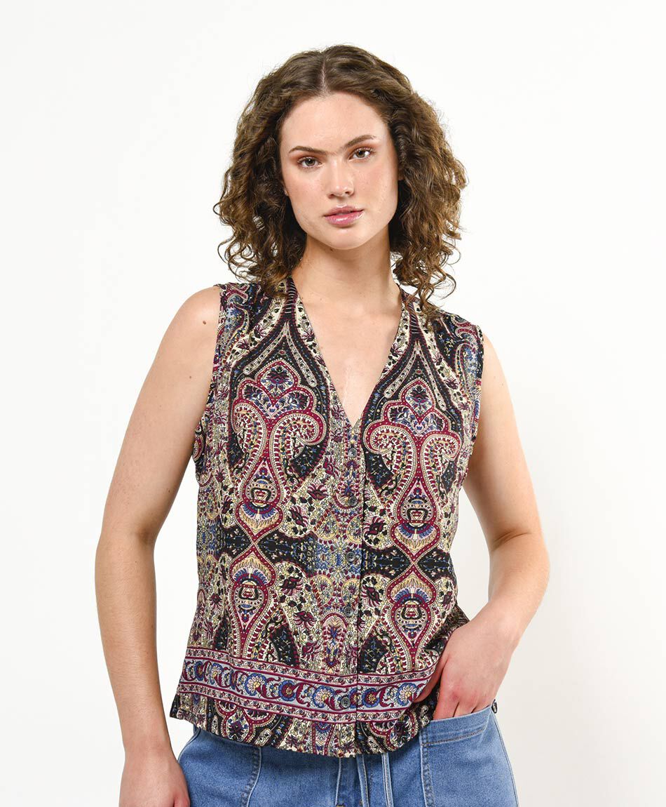 Blusa mujer dise&ntilde;o abstracto