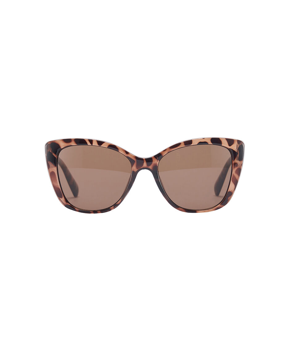 Lentes mujer animal print caf&eacute;