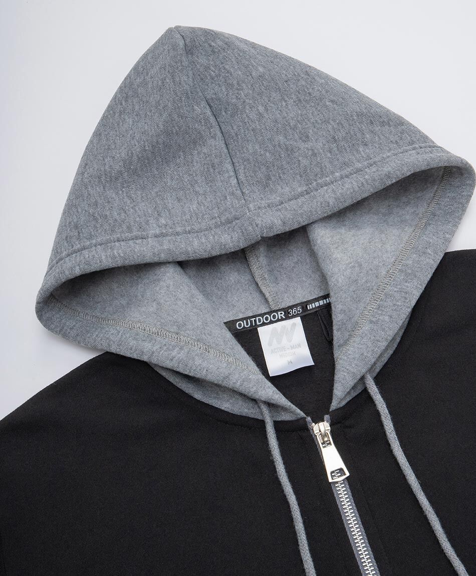 Poler&oacute;n deportivo hombre black and grey