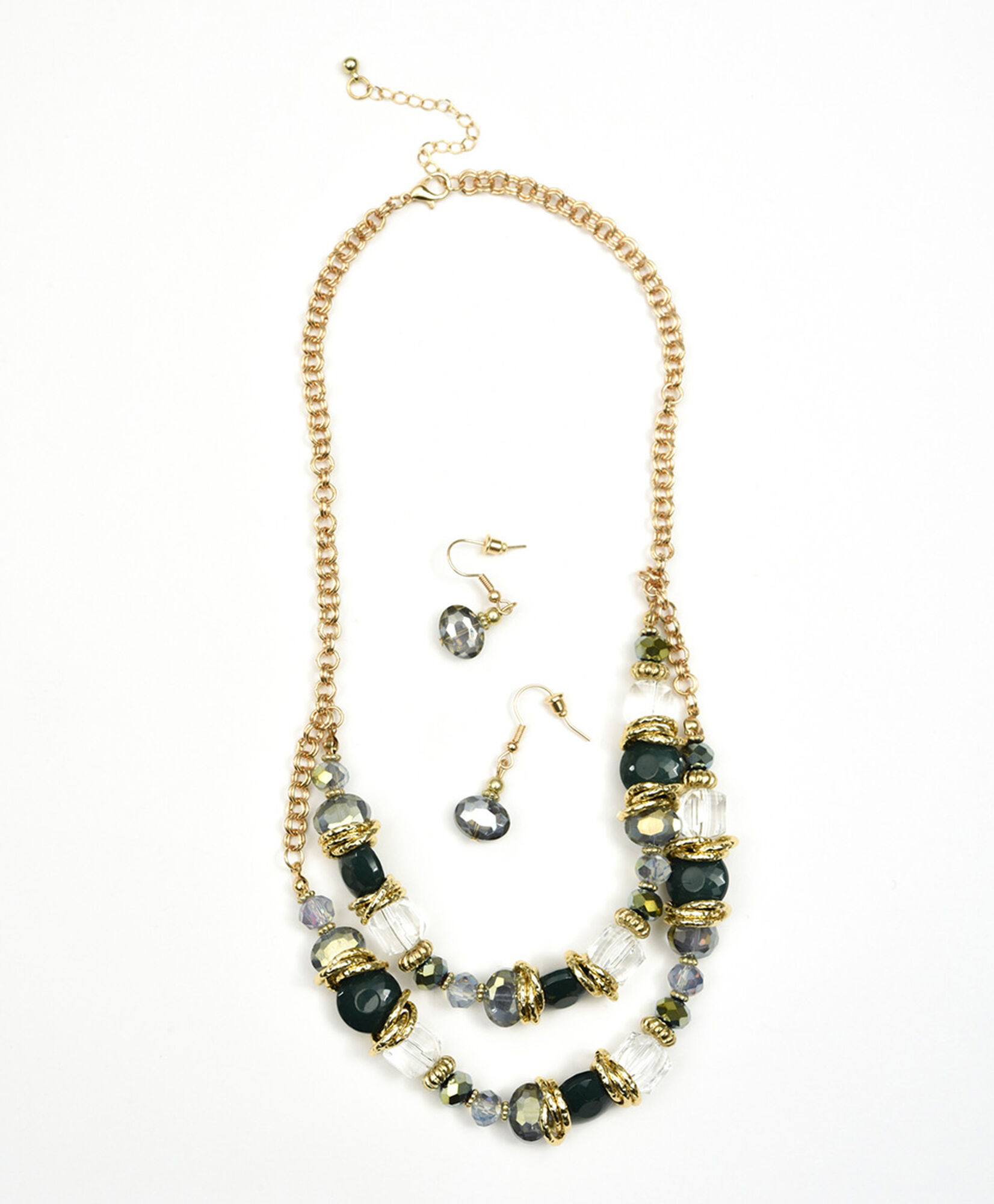 Set collar + aros mujer piedras Set collar + aros mujer piedras