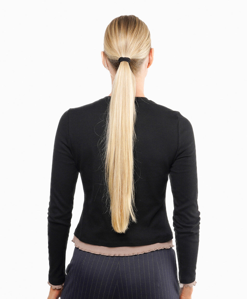 Polera mujer cl&aacute;sica ribete